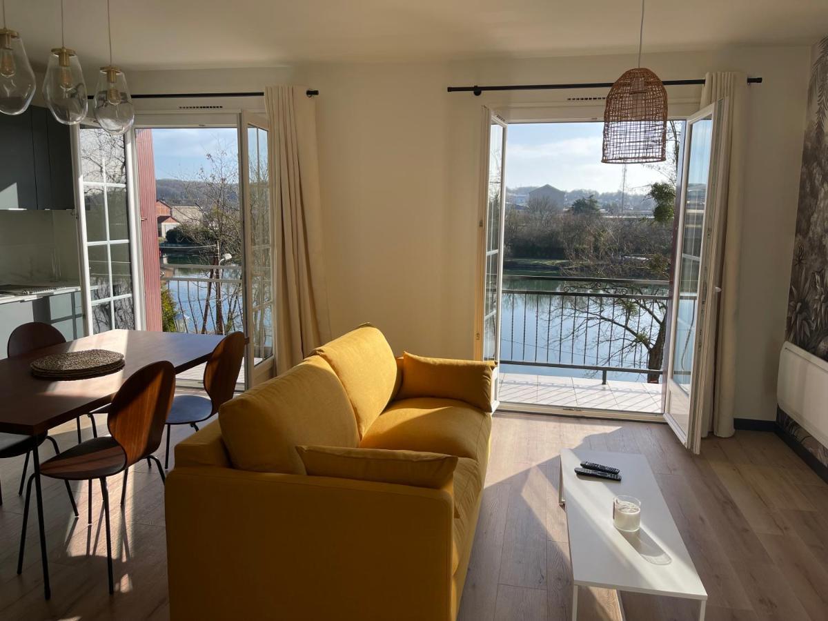 Ambiance Seine, Appartement Lumineux En Bordure De Seine - Chouette Thomery Buitenkant foto