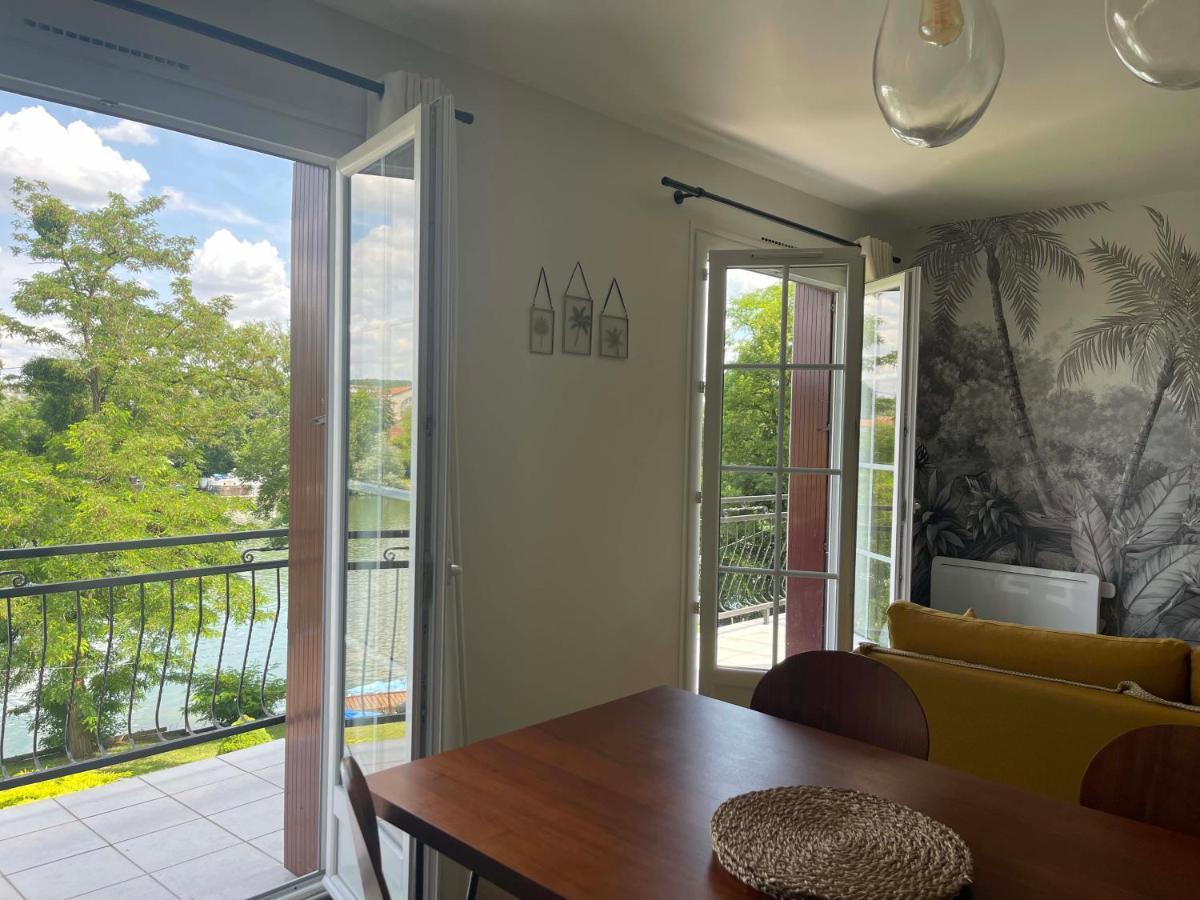 Ambiance Seine, Appartement Lumineux En Bordure De Seine - Chouette Thomery Buitenkant foto